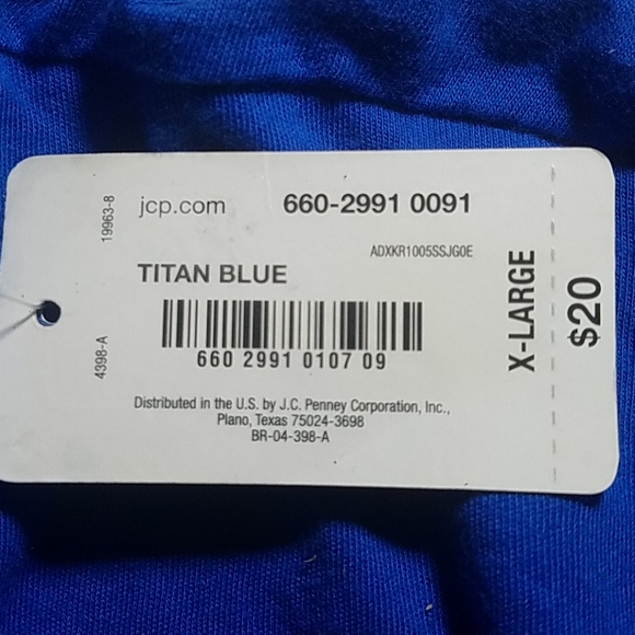 Short Sleeve Top, 🚨3/$15, Blue, XL, NWT - Picture 5 of 5